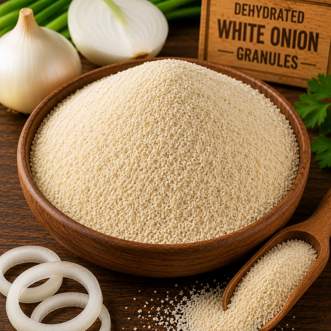 Dehydrated White Onion Granules