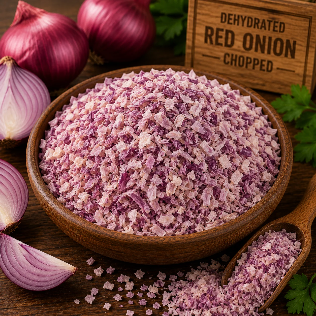 Dehydrated Red Onion Chopped